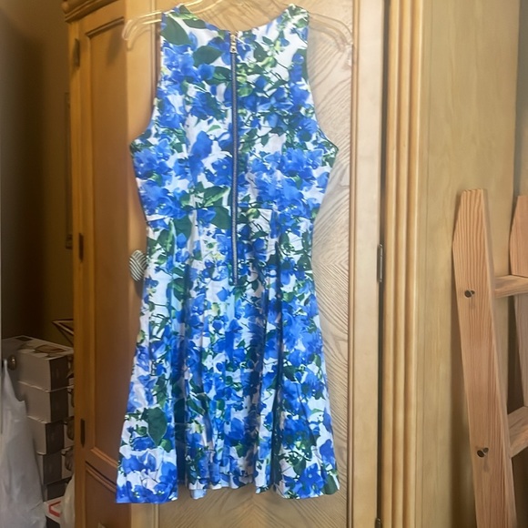 Milly for design nation blue floral dress size 10 - Picture 7 of 8